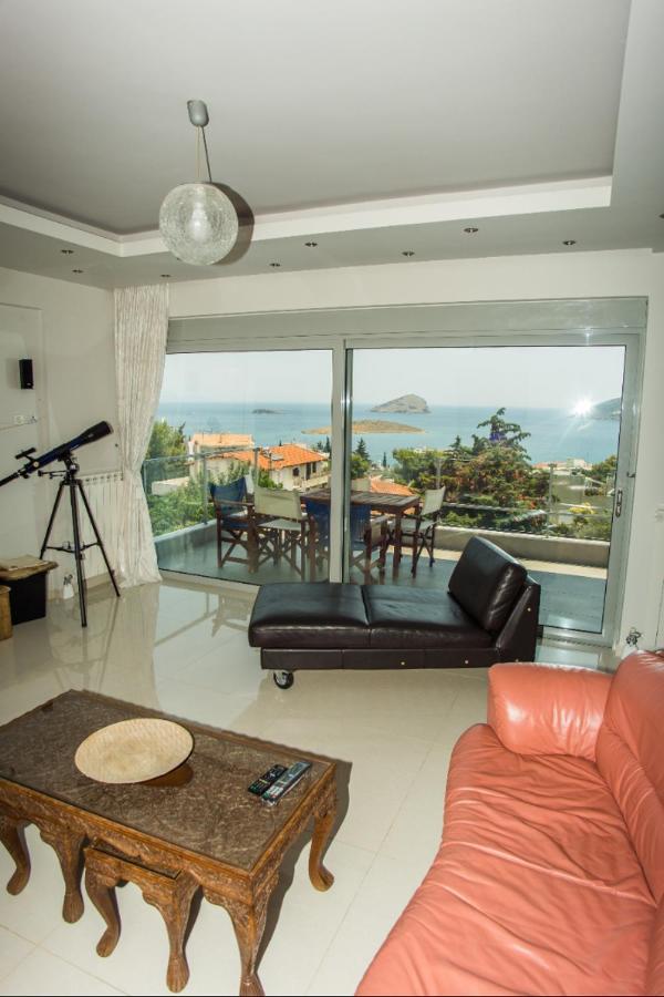 Seaview Pool Villa Near Beach And Athens Airport ปอร์โตราฟตี ภายนอก รูปภาพ