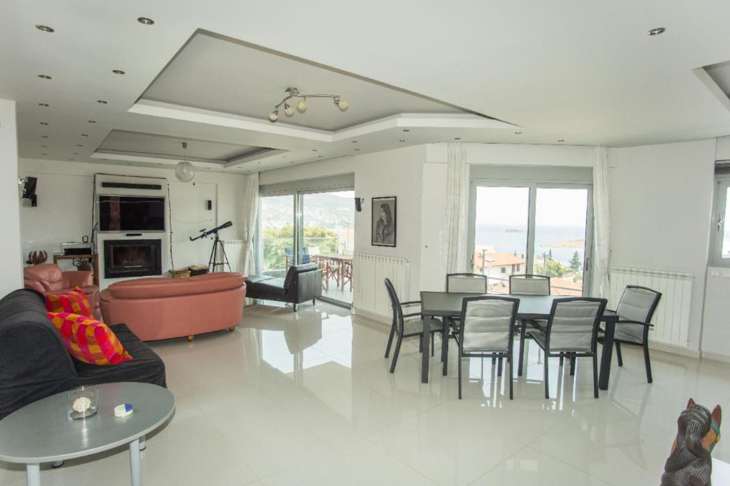 Seaview Pool Villa Near Beach And Athens Airport ปอร์โตราฟตี ภายนอก รูปภาพ