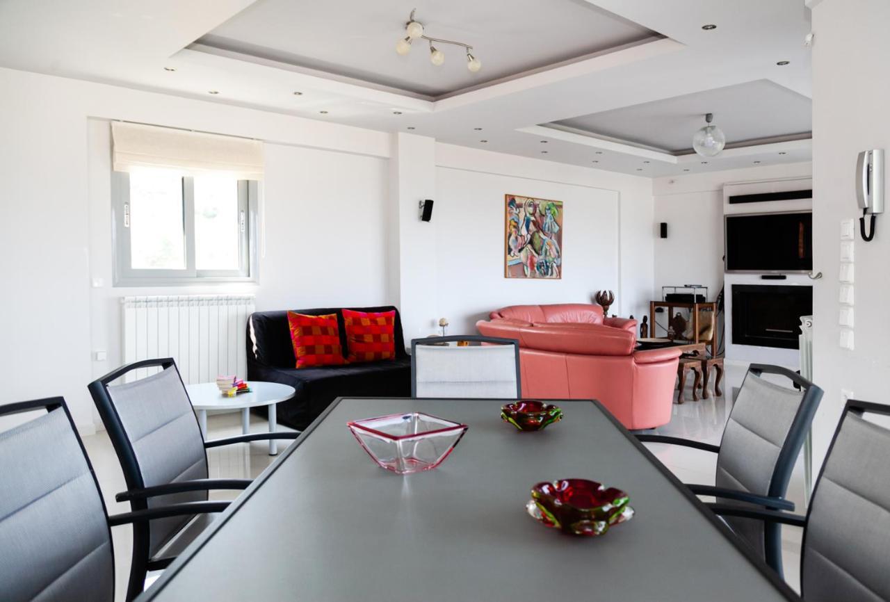 Seaview Pool Villa Near Beach And Athens Airport ปอร์โตราฟตี ภายนอก รูปภาพ