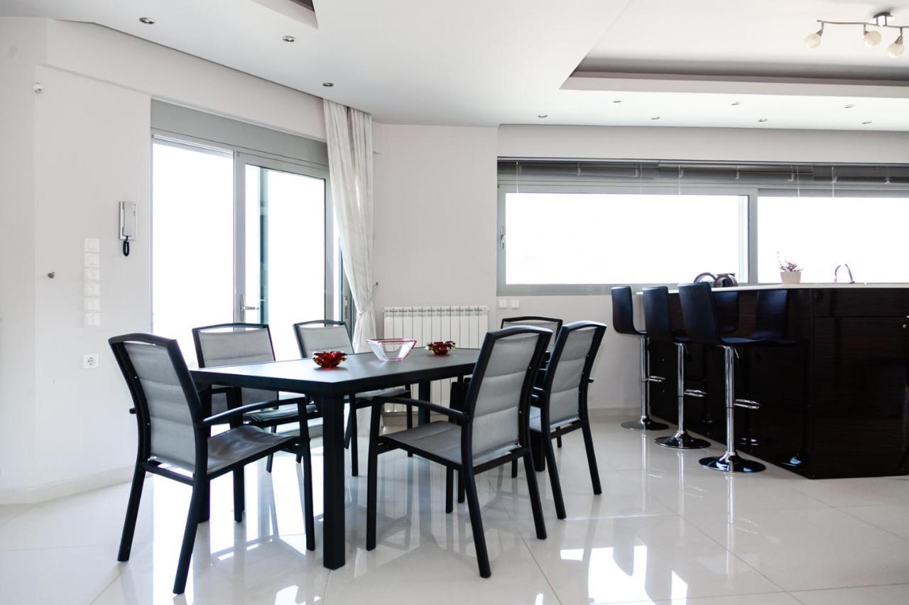 Seaview Pool Villa Near Beach And Athens Airport ปอร์โตราฟตี ภายนอก รูปภาพ