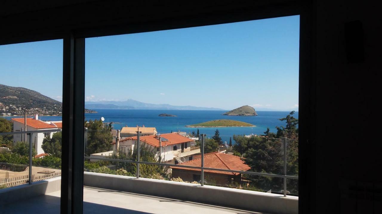 Seaview Pool Villa Near Beach And Athens Airport ปอร์โตราฟตี ภายนอก รูปภาพ