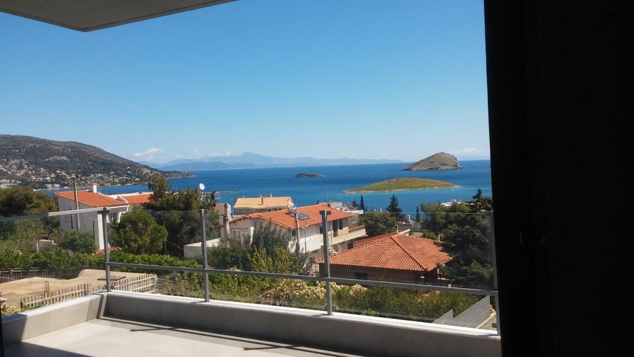 Seaview Pool Villa Near Beach And Athens Airport ปอร์โตราฟตี ภายนอก รูปภาพ