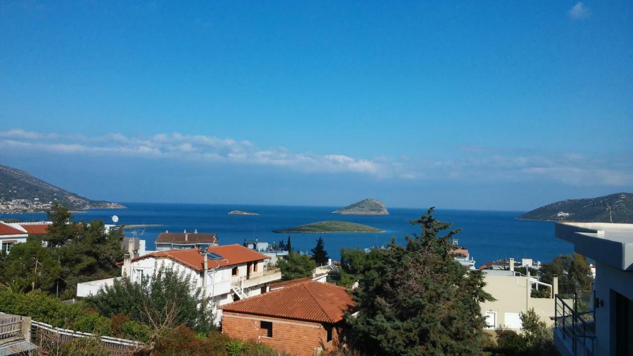 Seaview Pool Villa Near Beach And Athens Airport ปอร์โตราฟตี ภายนอก รูปภาพ